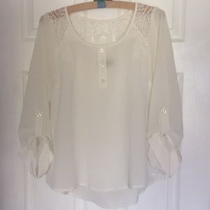 Mine Sheer White Blouse